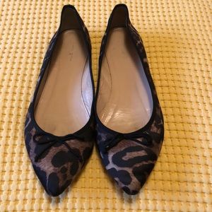 J Crew Gemma leopard ballet flats
